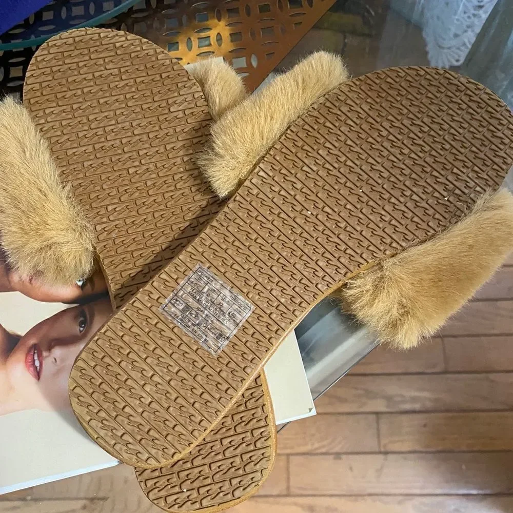 billaBong furocious furry sliders sandal sz US6 - Picture 5 of 10
